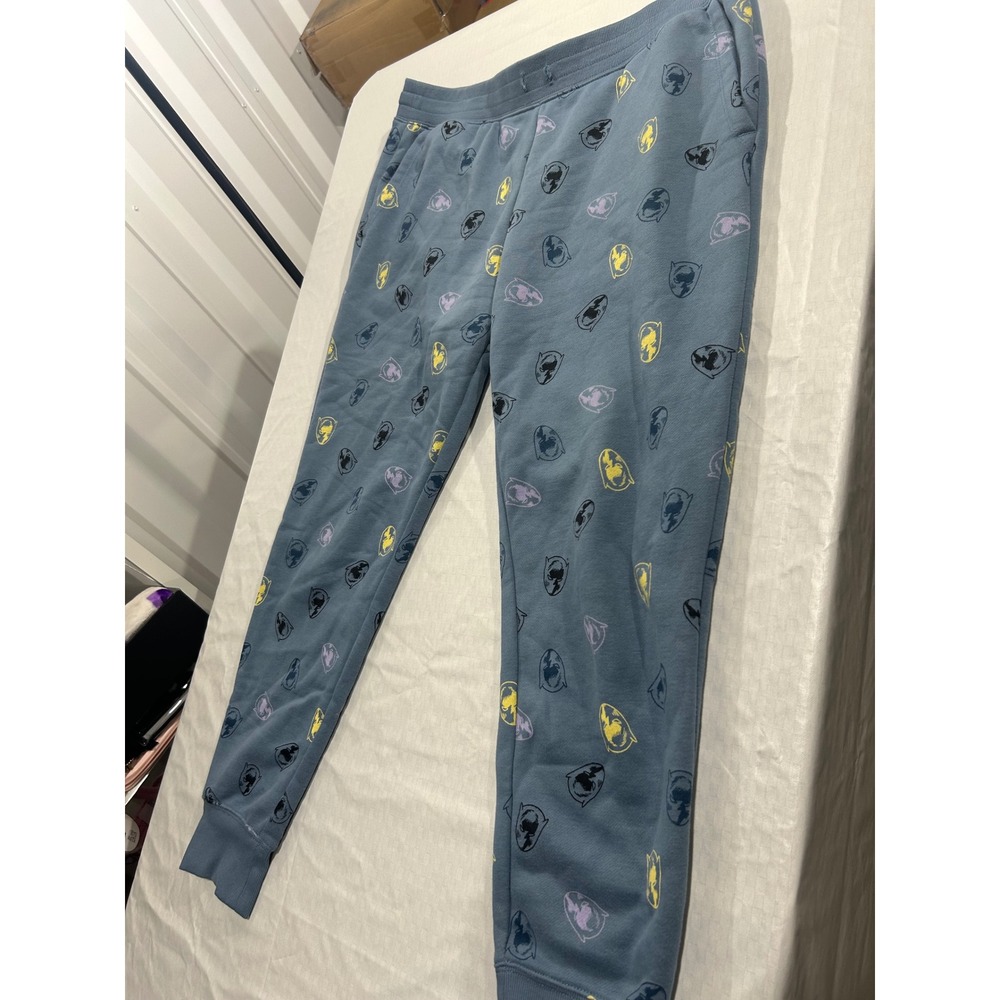 Marvel Black Panther Jogger‎ Sweatpants Blue Gray All Over Print Mens XL